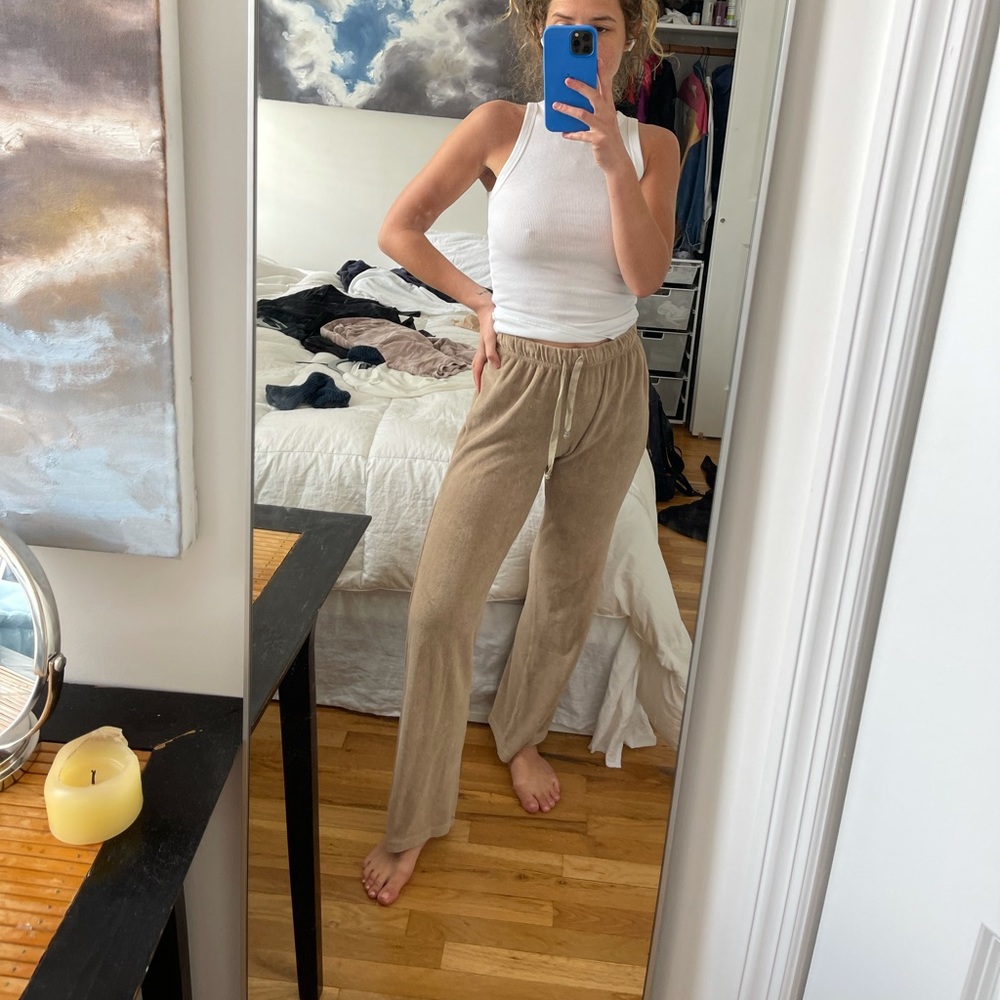 Donni terry wide leg pants